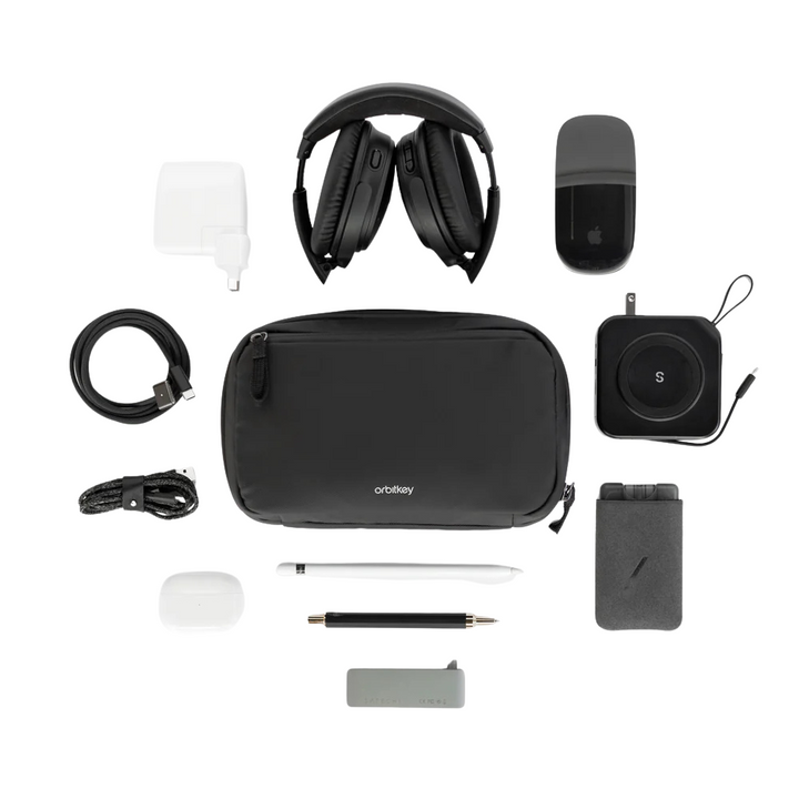 Orbitkey 2-in-1 Tech Pouch Black Lifestyle | Merchants Homewares