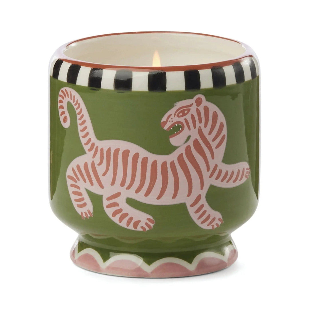 Paddywax A Dopo 8oz Handpainted Ceramic Candle Black Cedar & Fig | Merchants Homewares