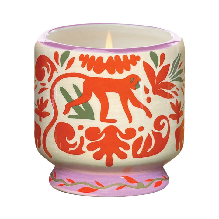Paddywax A Dopo 8oz Handpainted Ceramic Candle Coconut & Amber | Merchants Homewares