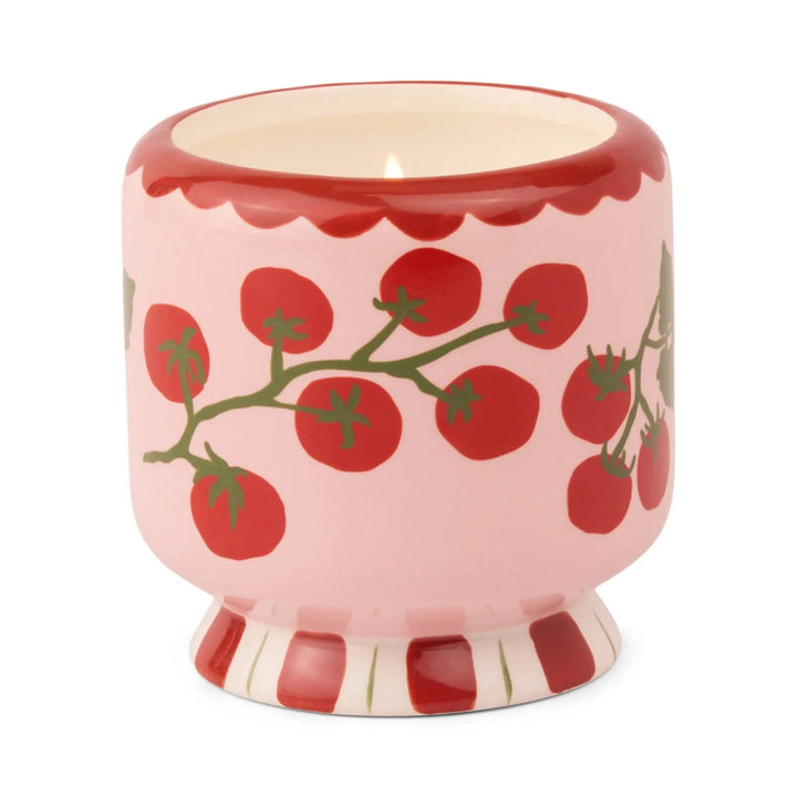 Paddywax A Dopo 8oz Handpainted Ceramic Candle Heirloom Tomato | Merchants Homewares