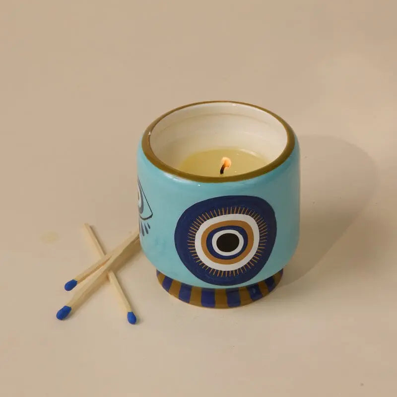 Paddywax A Dopo 8oz Handpainted Ceramic Candle Incense & Smoke Lifestyle | Merchants Homewares