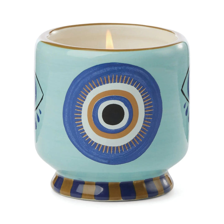 Paddywax A Dopo 8oz Handpainted Ceramic Candle Incense & Smoke | Merchants Homewares