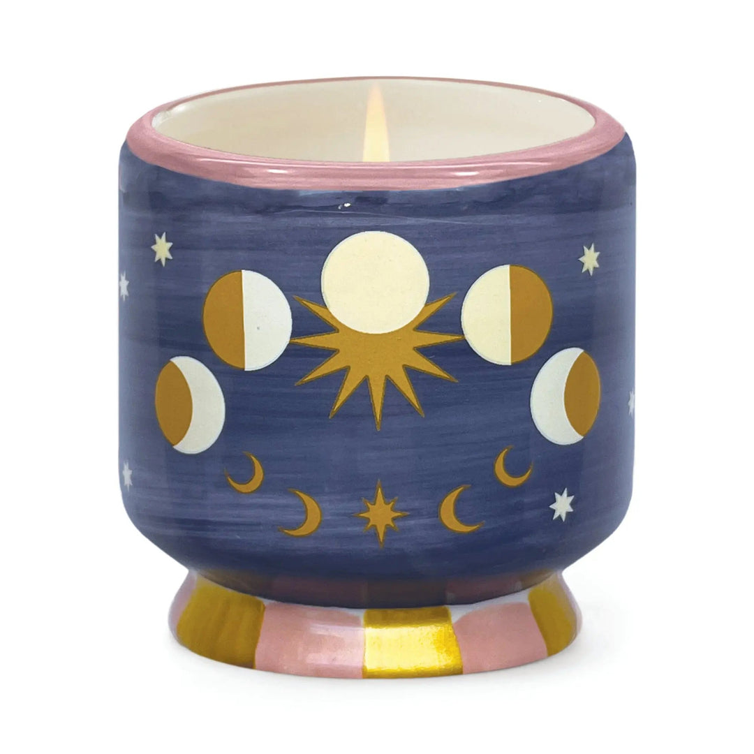 Paddywax A Dopo 8oz Handpainted Ceramic Candle Jasmine & Rose | Merchants Homewares