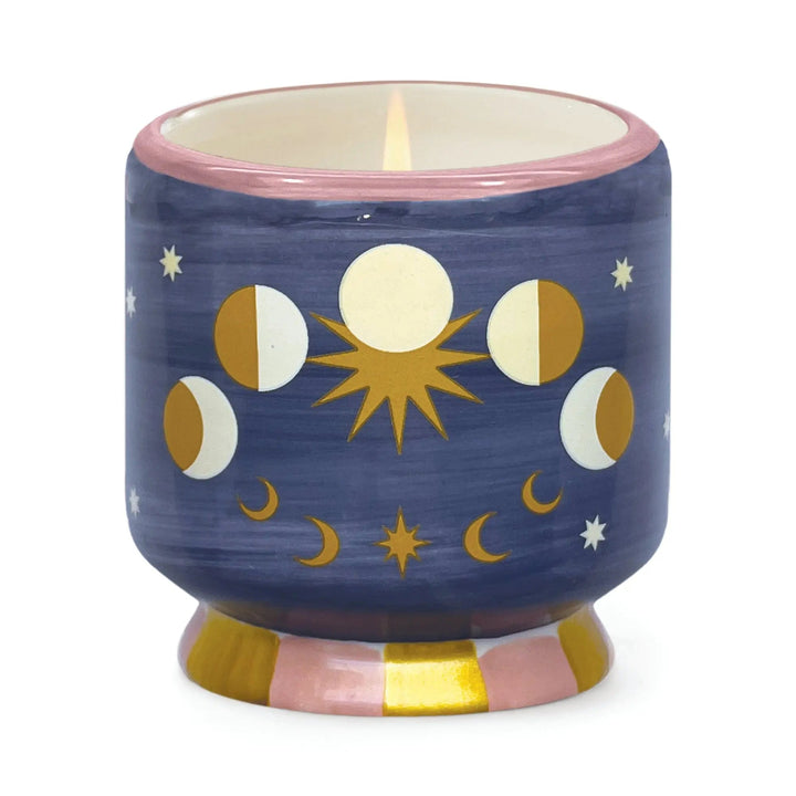 Paddywax A Dopo 8oz Handpainted Ceramic Candle Jasmine & Rose | Merchants Homewares