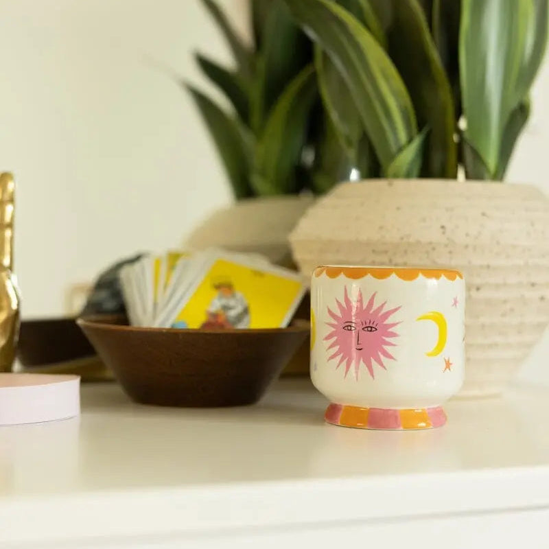 Paddywax A Dopo 8oz Handpainted Ceramic Candle Orange Blossom Lifestyle | Merchants Homewares