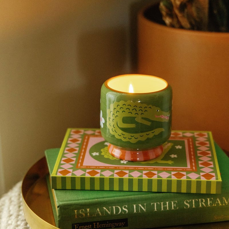 Paddywax A Dopo 8oz Handpainted Ceramic Candle Prickly Pear Lifestyle | Merchants Homewares