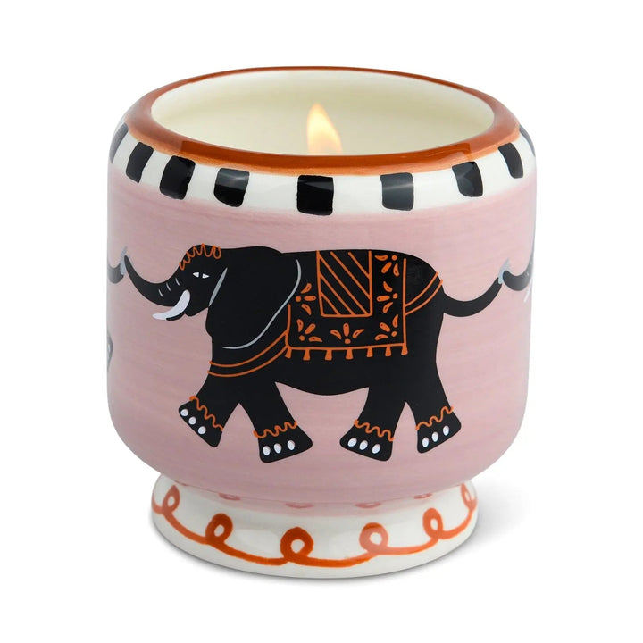 Paddywax A Dopo 8oz Handpainted Ceramic Candle Tobacco & Vanilla | Merchants Homewares