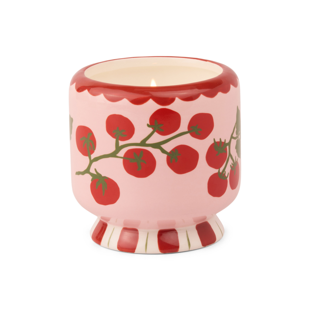 Paddywax A Dopo 8oz Handpainted Ceramic Candle Tomato Vine | Merchants Homewares