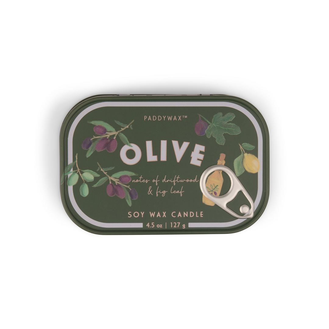 Paddywax Bistro 4.5oz Tin Candle Fig & Olive | Merchants Homewares
