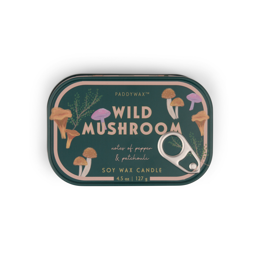 Paddywax Bistro 4.5oz Tin Candle Wild Mushroom | Merchants Homewares