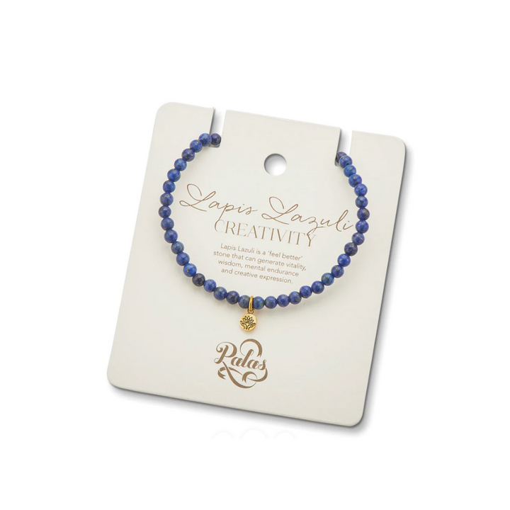 Palas Gem Bracelet Lapis Lazuli On Card | Merchants Homewares