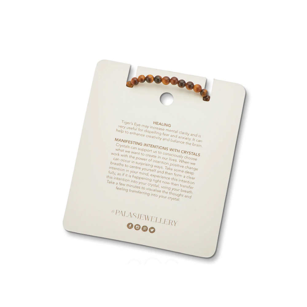 Palas Gem Bracelet Tiger's Eye Card Back | Merchants Homewares