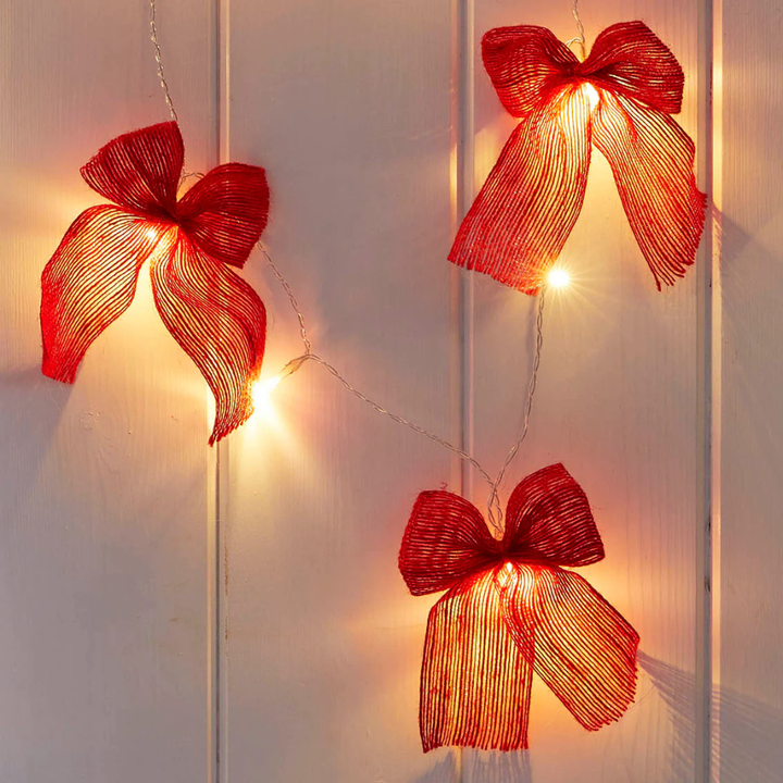 Paperie Fabric Bow String Lights Lifestyle | Merchants Homewares