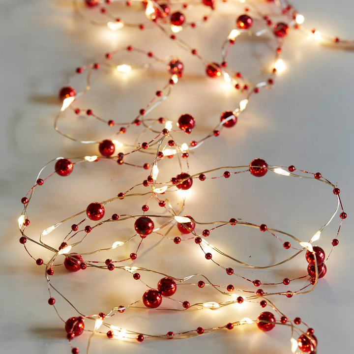 Paperie Holly Berry String Lights Lifestyle | Merchants Homewares