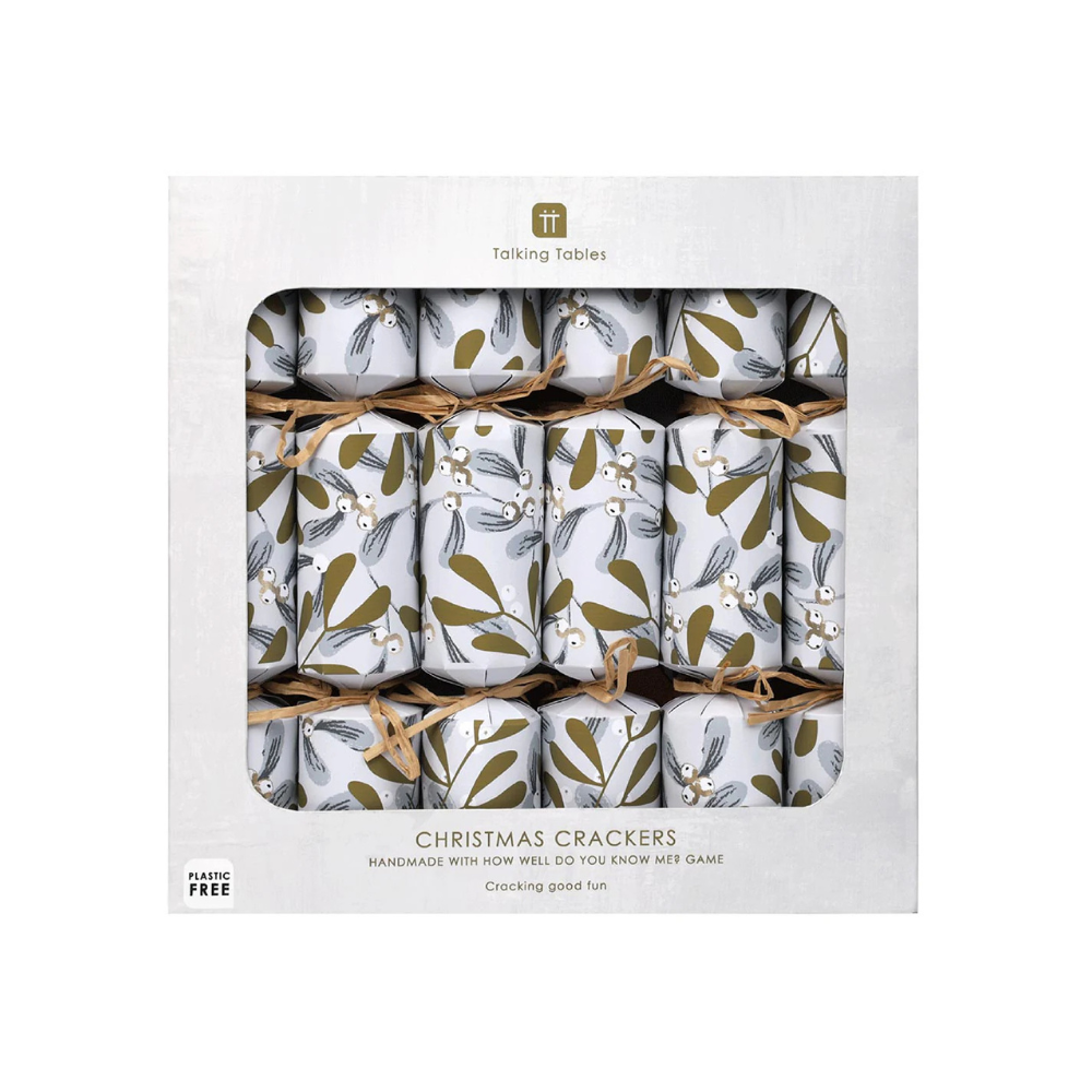 Paperie Luxury Crackers Botanical Mistletoe (6) | Merchants Homewares