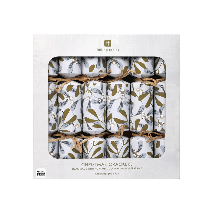 Paperie Luxury Crackers Botanical Mistletoe (6) | Merchants Homewares
