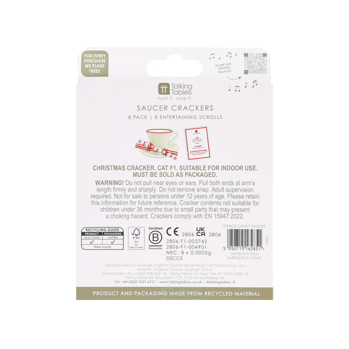 Paperie Mini Saucer Crackers Bow (8) | Merchants Homewares