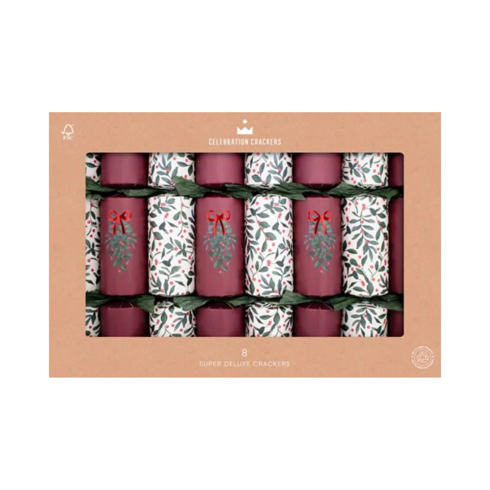 Paperie Super Deluxe Crackers Merry Berry (8) | Merchants Homewares