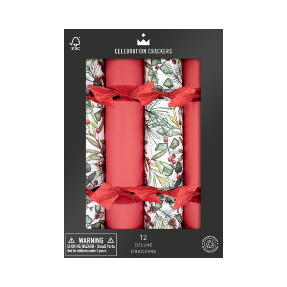 Paperie Deluxe Crackers Christmas Sprig (12) | Merchants Homewares