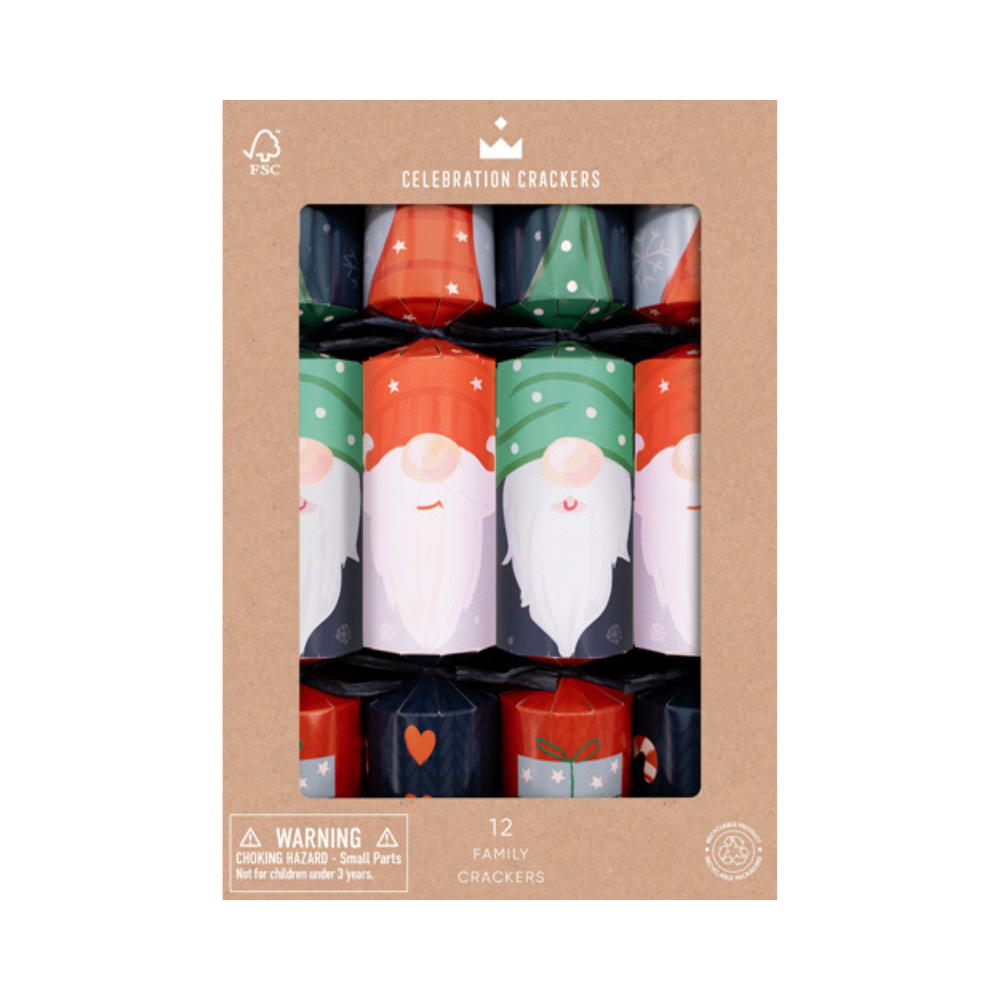 Paperie Family Crackers Festive Gonk (12) | Merchants Homewares