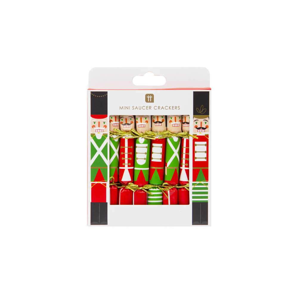 Paperie Mini Saucer Crackers Nutcracker (8) | Merchants Homewares