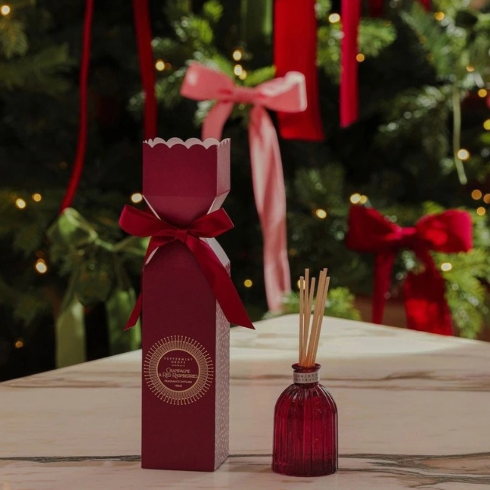Peppermint Grove Champagne & Red Raspberries Mini Diffuser Bon-Bon 100ml Lifestyle | Merchants Homewares