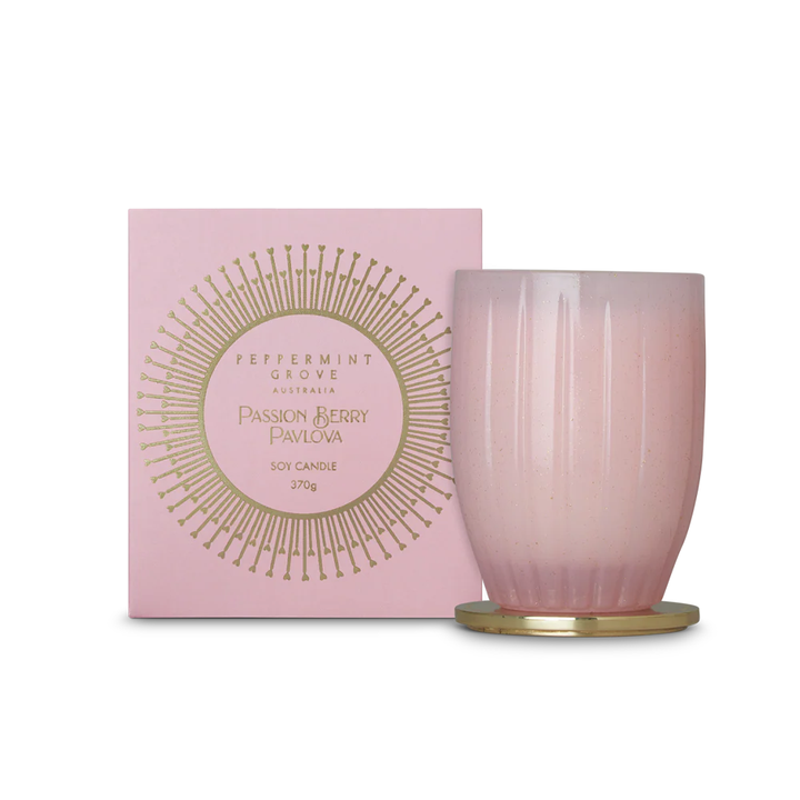 Peppermint Grove Passion Berry Pavlova Soy Candle 370g | Merchants Homewares