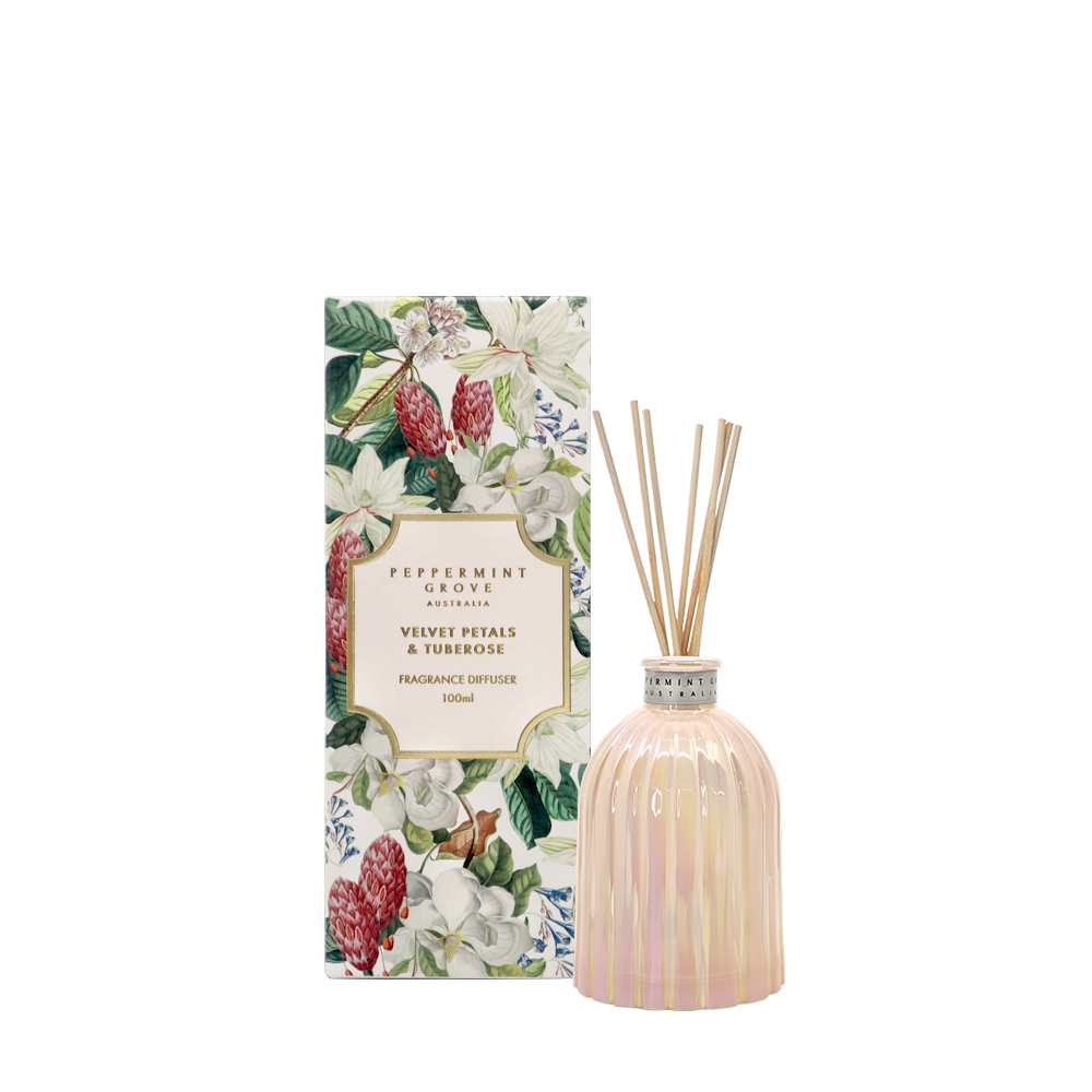 Peppermint Grove Velvet Petals & Tuberose Diffuser 100ml | Merchants Homewares