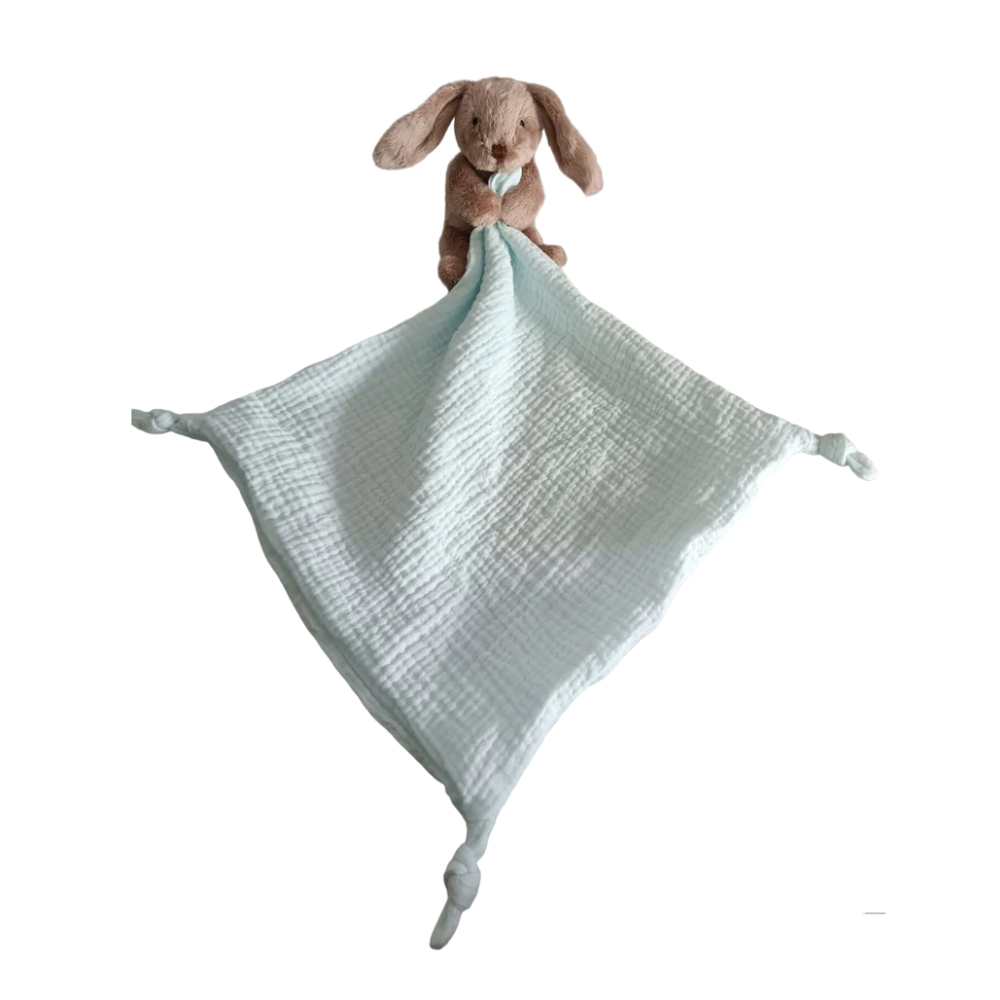 Petite Vous Benny The Bunny Baby Comfort Muslin Blanket | Merchants Homewares