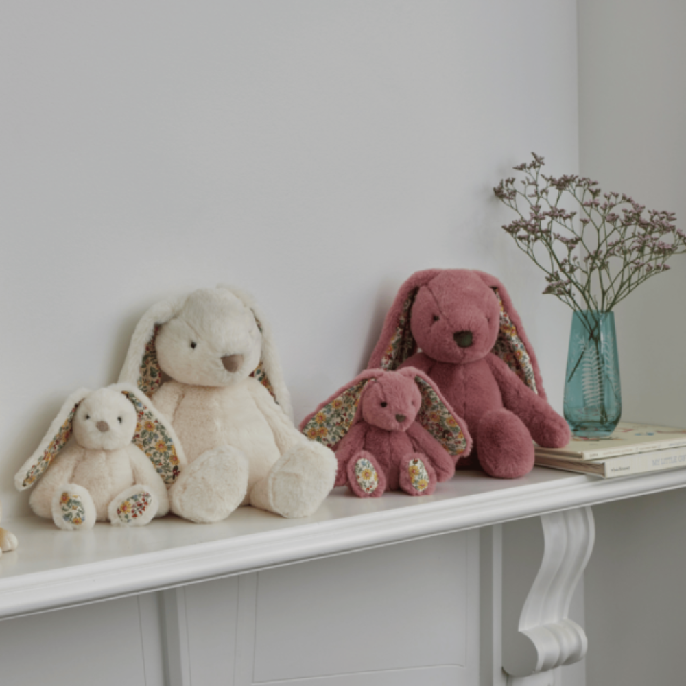 Jiggle and Giggle Floral White Bunny Medium Lifestyle | Merchants Homewares