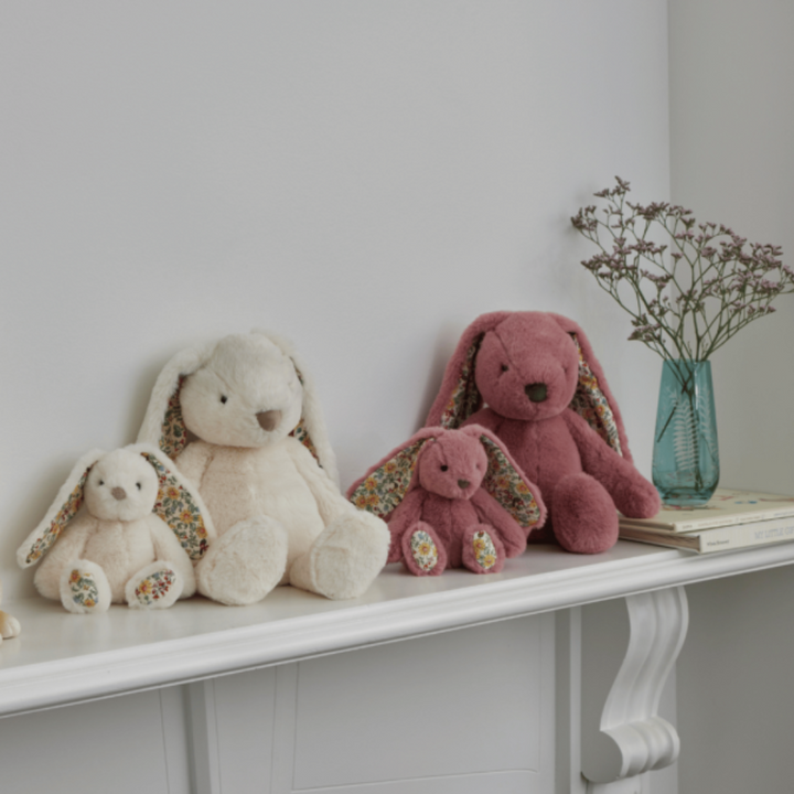Jiggle and Giggle Floral White Bunny Medium Lifestyle | Merchants Homewares