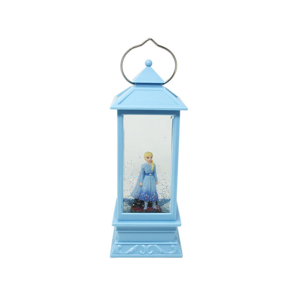 Pink Poppy Disney Frozen Elsa Glitter Lantern Front View | Merchants Homewares