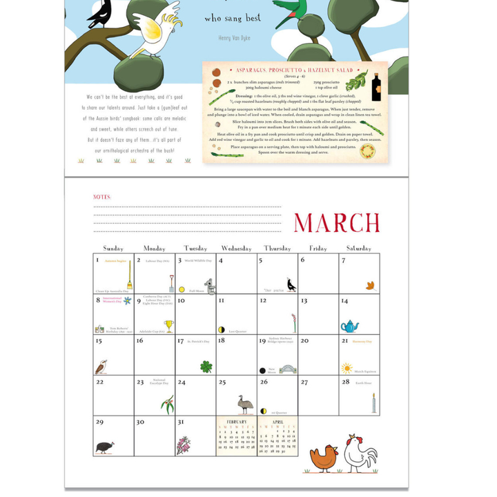 Red Tractor Designs | Our Year in Australia Calendar 2026