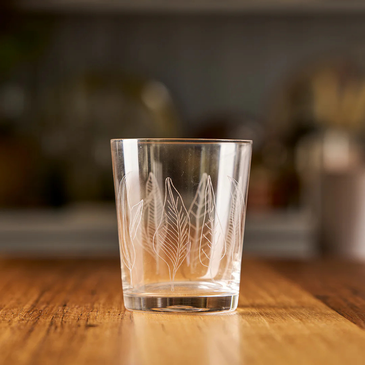 Robert Gordon Haven Glass Tumbler Gum Leaves Lifestyle | Merchants Homewares
