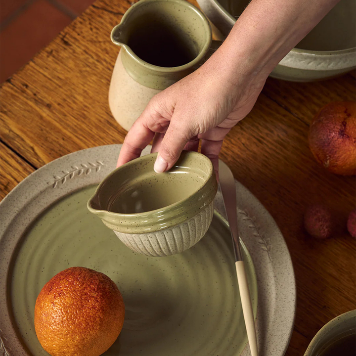 Robert Gordon Kitchen Life Collection Small Scallop Bowl Peppercorn Lifestyle | Merchants Homewares