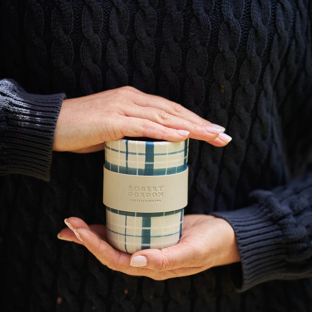 Robert Gordon Travel Cup w Silicone Band Denim Lifestyle | Merchants Homewares