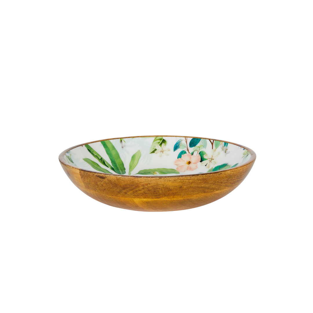 Sanctuary Studio Palm Forest Mango Wood Bowl 30cm | Merchants Homewares