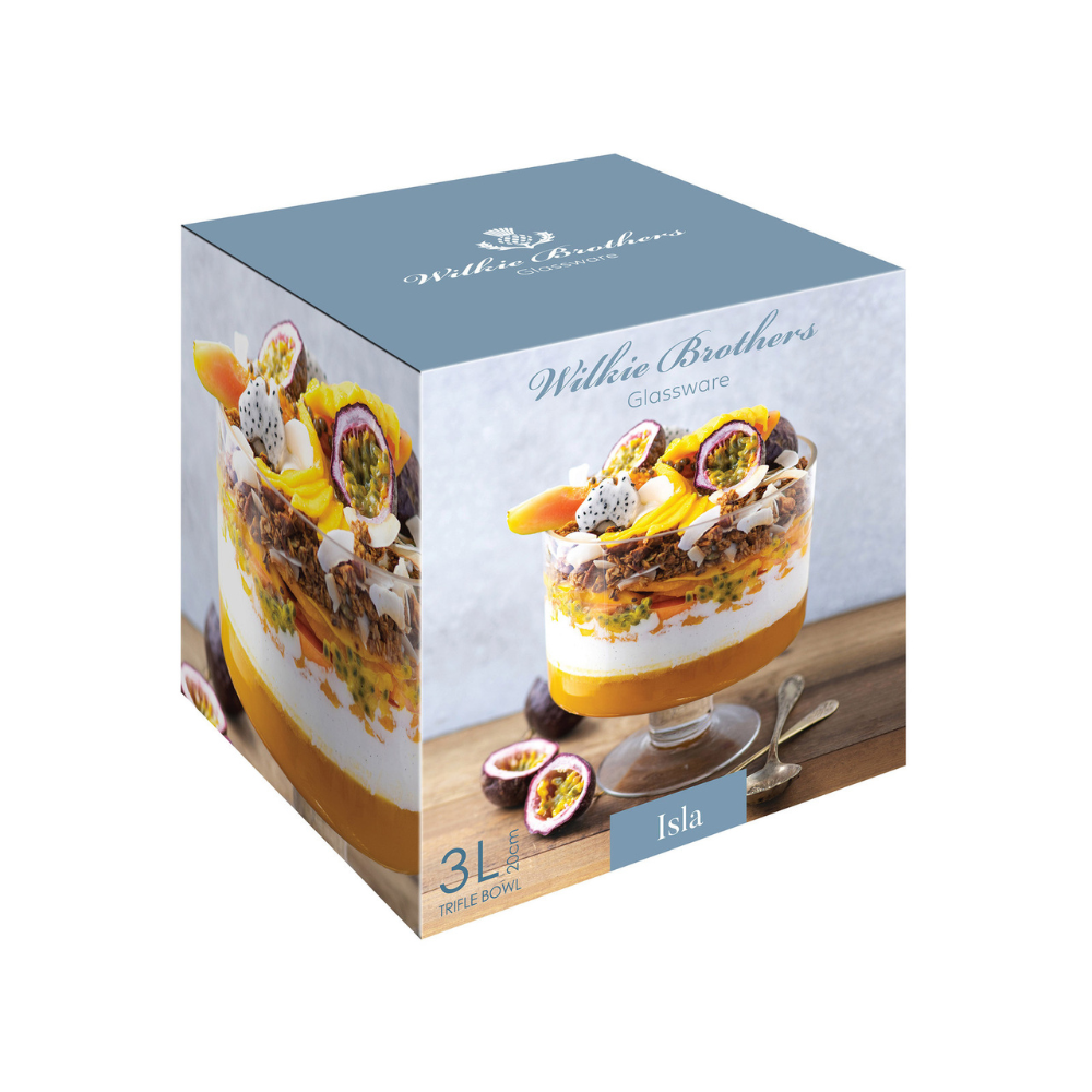 Sheldon & Hammond Wilkie Brothers Isla Trifle Bowl 3 Litre Packaged | Merchants Homewares