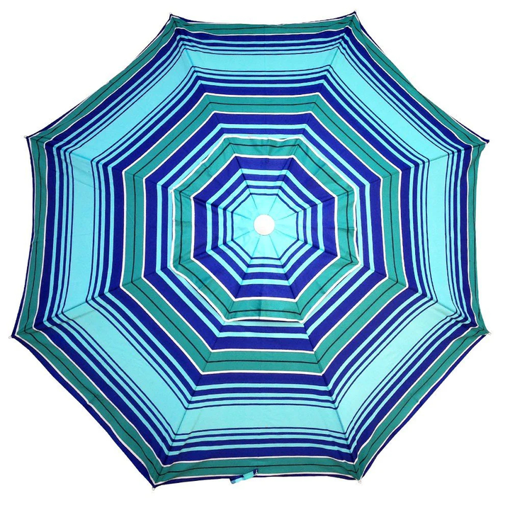 Shelta Australia Cottesloe 200cm Beach Umbrella Navy Turquoise | Merchants Homewares