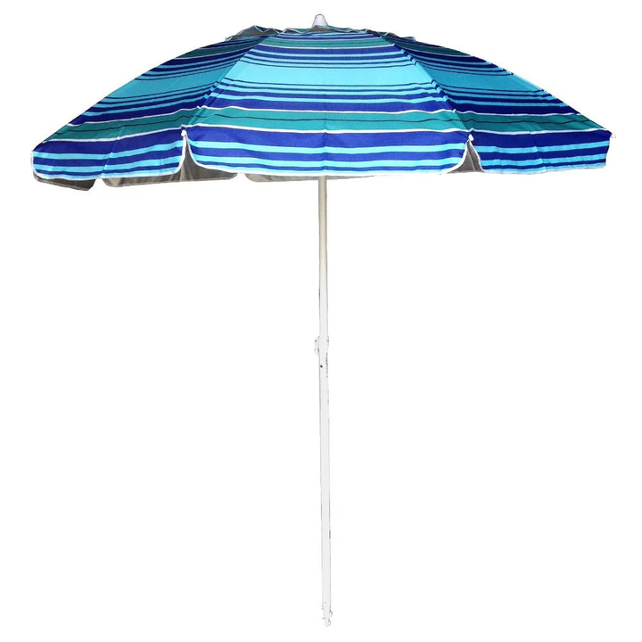 Shelta Australia Cottesloe 200cm Beach Umbrella Navy Turquoise | Merchants Homewares