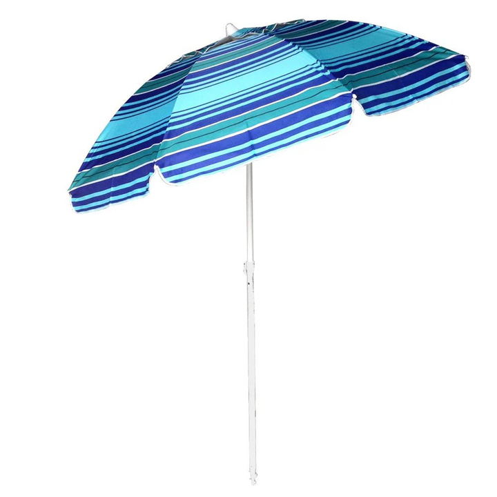 Shelta Australia Cottesloe 200cm Beach Umbrella Navy Turquoise | Merchants Homewares
