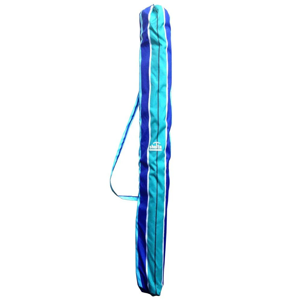 Shelta Australia Cottesloe 200cm Beach Umbrella Navy Turquoise Carry Sleeve | Merchants Homewares