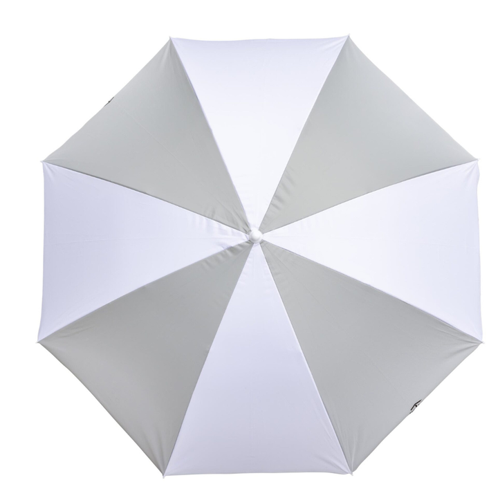 Shelta Australia Noosa 180cm Beach Umbrella Grey White | Merchants Homewares