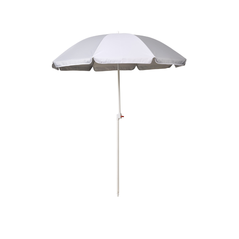 Shelta Australia Noosa 180cm Beach Umbrella Grey White | Merchants Homewares