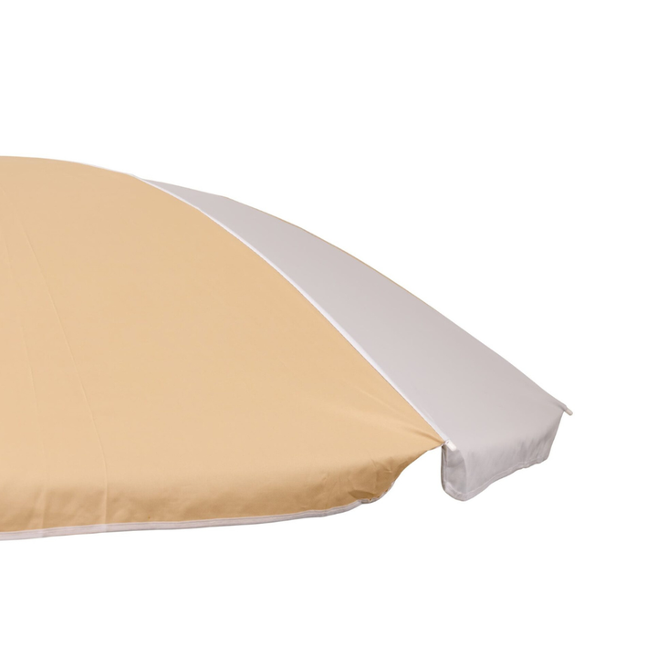 Shelta Australia Noosa 180cm Beach Umbrella Peach White Close Up | Merchants Homewares