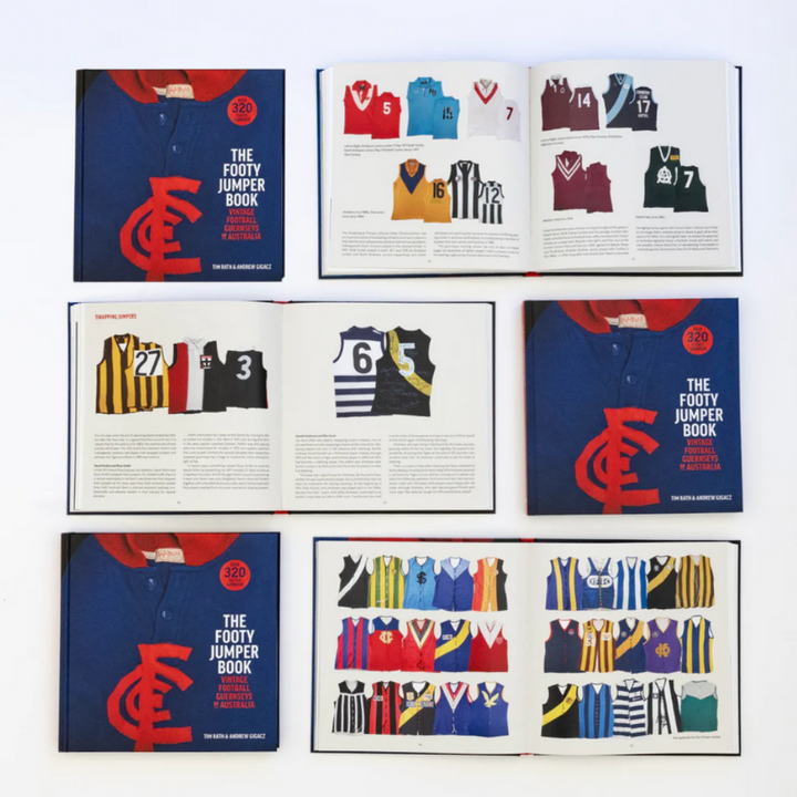 Sporting Nation The Footy Jumper Book Open | Merchants Homewares