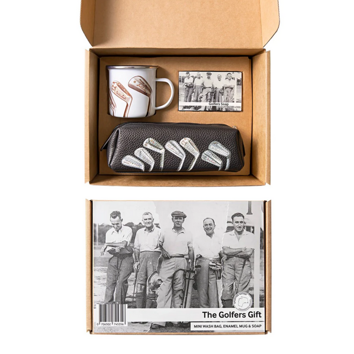 Sporting Nation The Golfer's Gift Box Packaged Open and Closed | Merchants Homewares
