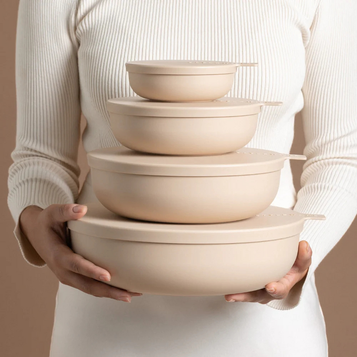 Styleware Nesting Bowl 4 Piece Set Biscotti Lifestyle | Merchants Homewares