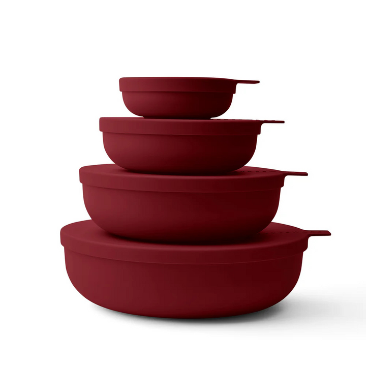 Styleware Nesting Bowl 4 Piece Set Merlot | Merchants Homewares
