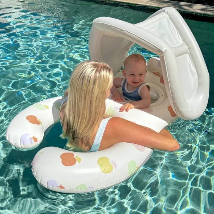 Sunnylife Float Together Baby Seat Apple Sorbet Lifestyle | Merchants Homewares